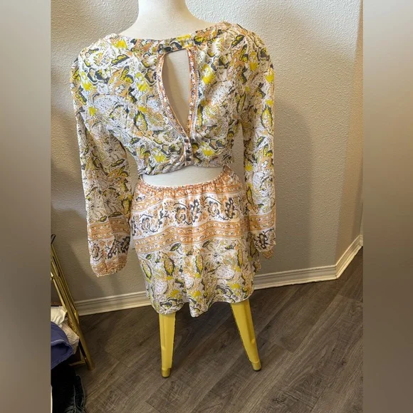 free people SILVER SUN mini dress . - Picture 4 of 7